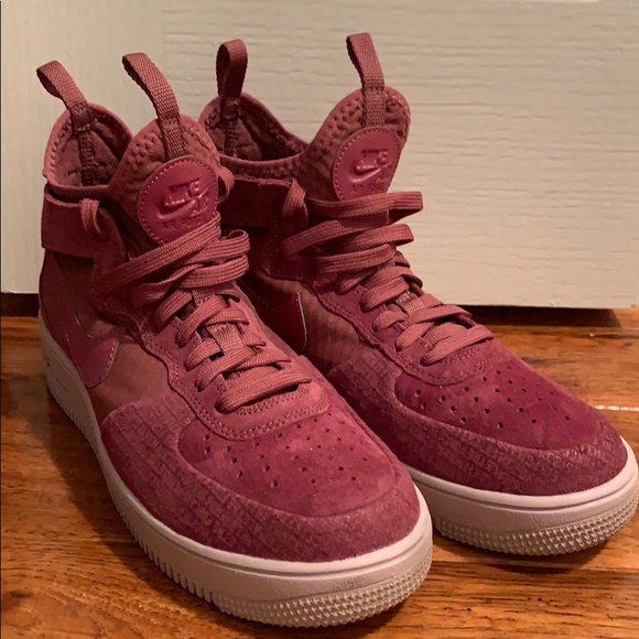 maroon nike high tops